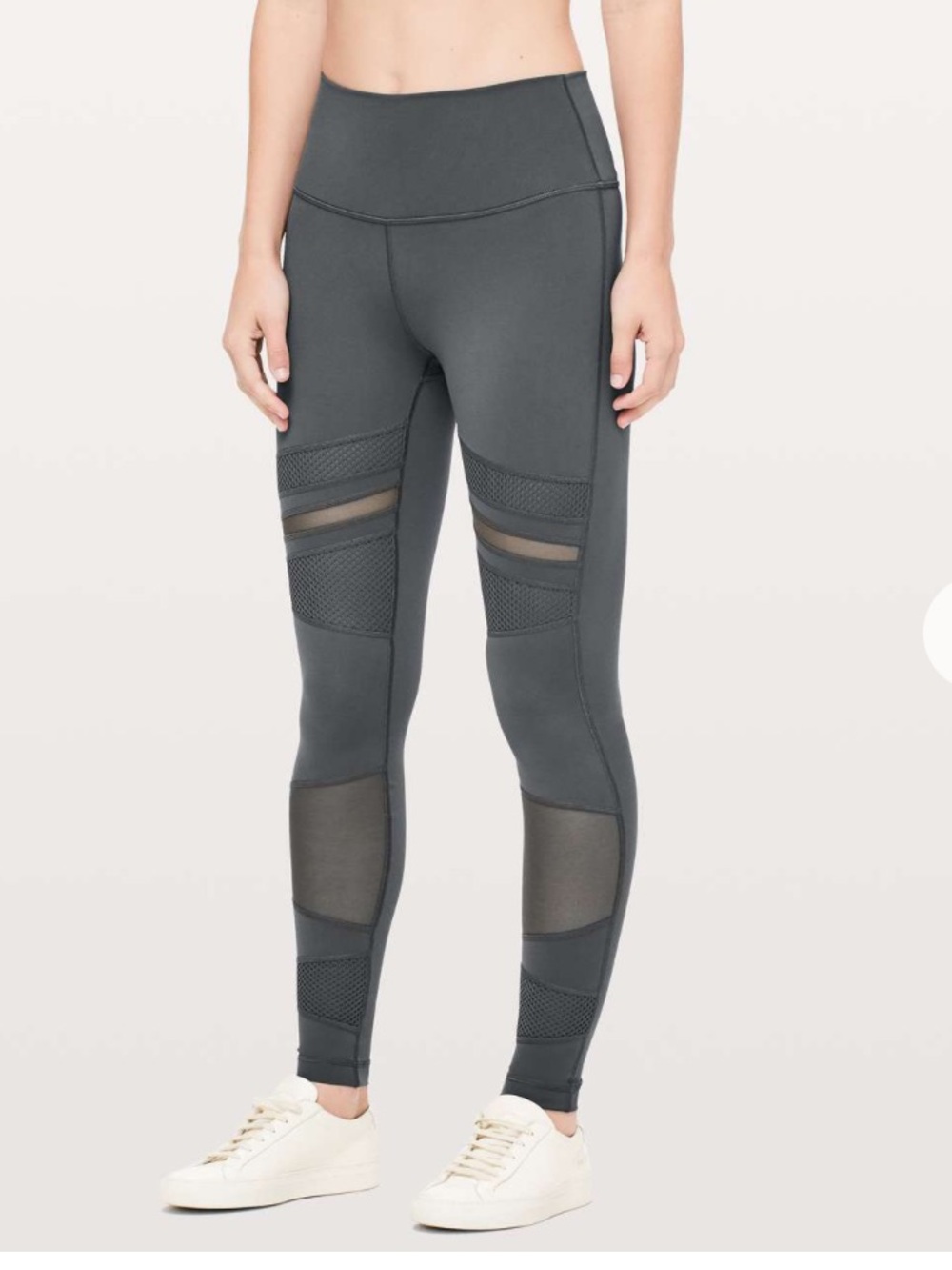 2 for $40 | Lululemon Wunder Under High Rise Tight Mix Mesh 28 Melanite Size 2/4